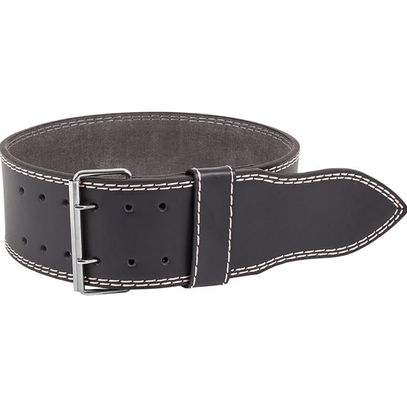 Bredt vægtløfterbælte i læder fra Gorilla Sports