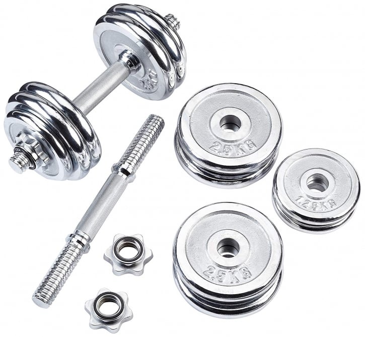 Håndvægte CHROME Støbejern 2x15 kg