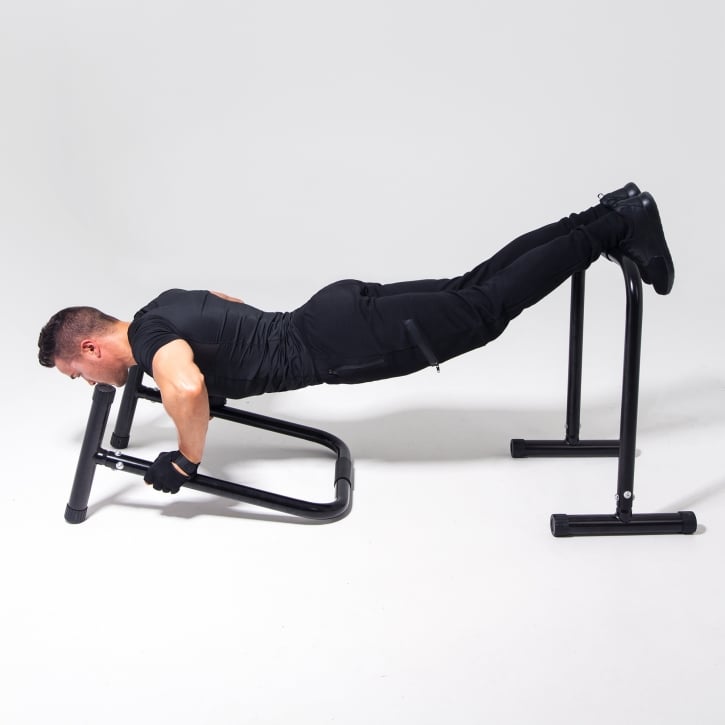 Parallette Push Up Bars Sort Blå Rød