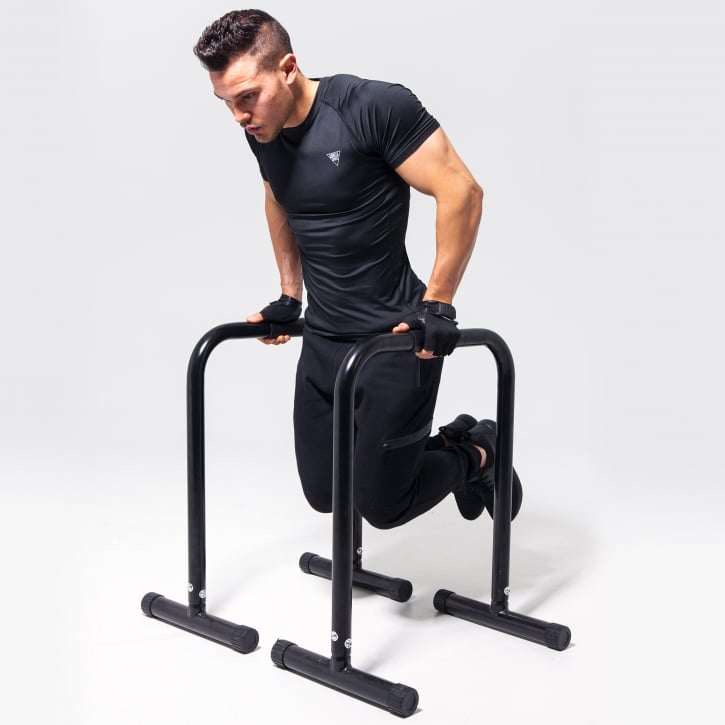 Parallette Push Up Bars Sort Blå Rød