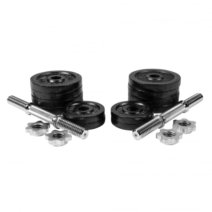 Håndvægte IRON Black Støbejern 2x15 kg