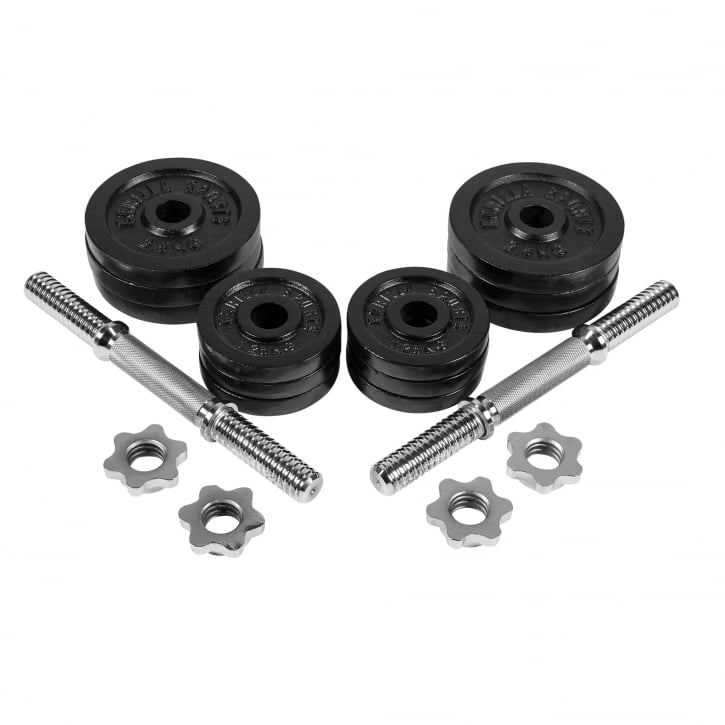 Håndvægte IRON Black Støbejern 2x15 kg