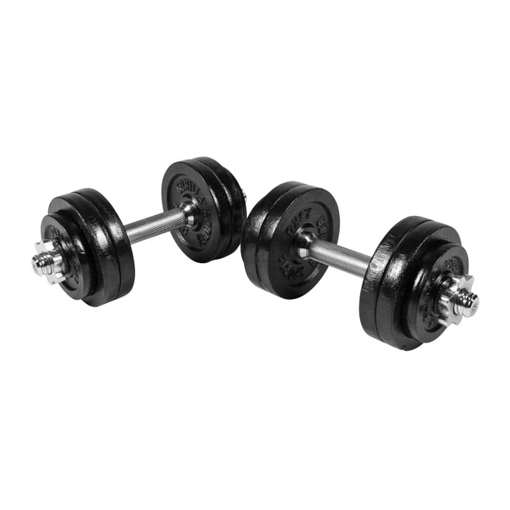 Håndvægte IRON Black Støbejern 2x15 kg