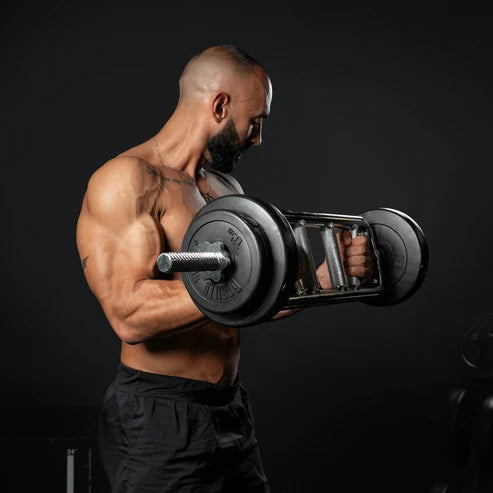 Triceps Bar Diagonal Skruelås 30 mm från Gorilla Sports