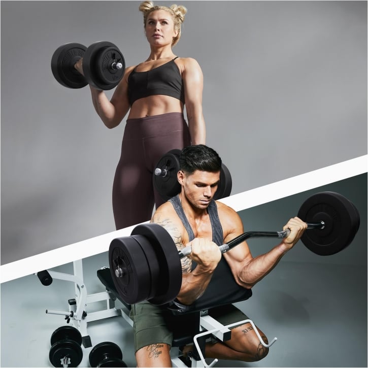 Curlstang Håndvægte Basic Feder 70 kg