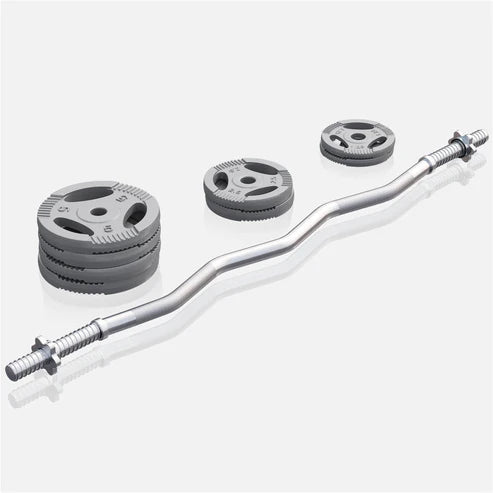 Curlstang TRIGRIP Støbejern 35 kg