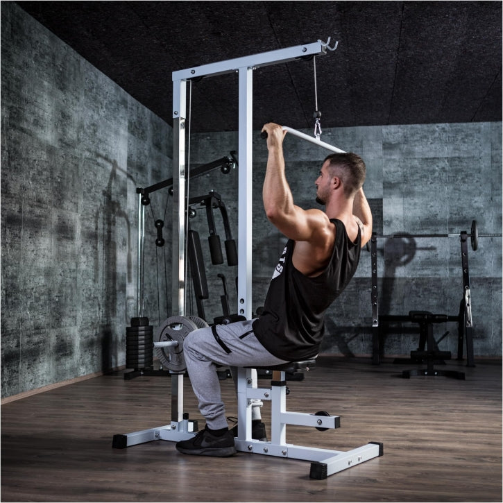 Træktorn Lat Pull Down Hvid
