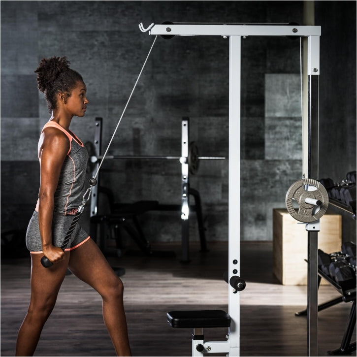 Træktorn Lat Pull Down Hvid