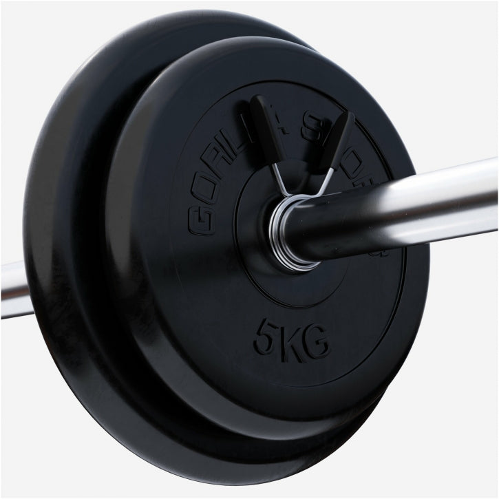 Vægtskiver GUMMI Støbejern 2x10 kg 2x5 kg