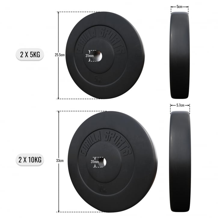 Vægtstang Håndvægte BASIC 100 KG