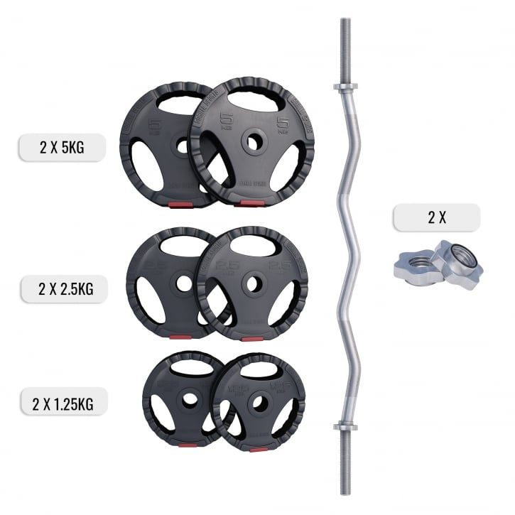 Curlstang Pro TRIGRIP Grip 25 Kg