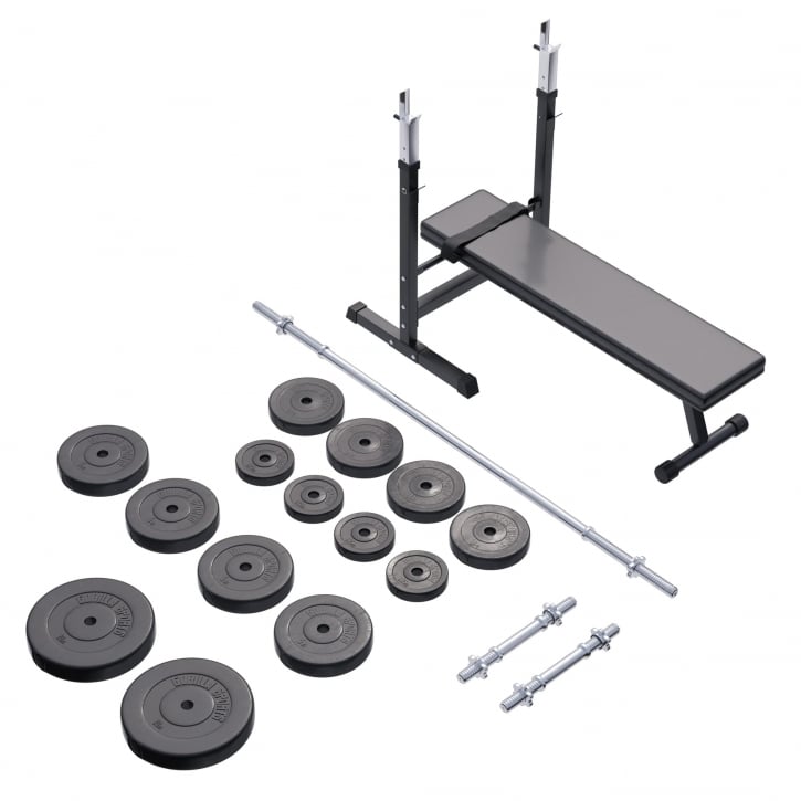 Bænkpres BLACK Vægtstang Håndvægte 70 kg