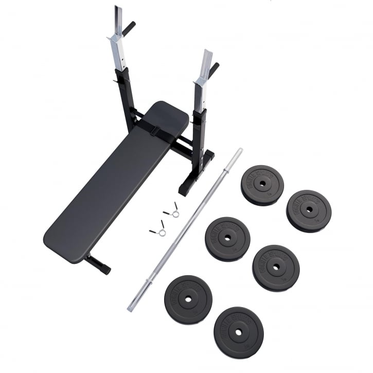 Bænkpress BLACK Vægtstang 38 kg