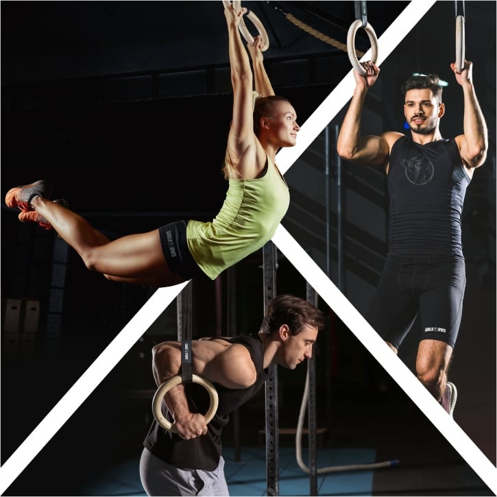 Gymnastikringe GS Træ Plast