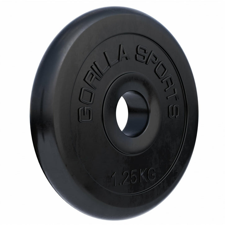 Vægtplader GUMMI Støbejern 1,25–25 kg