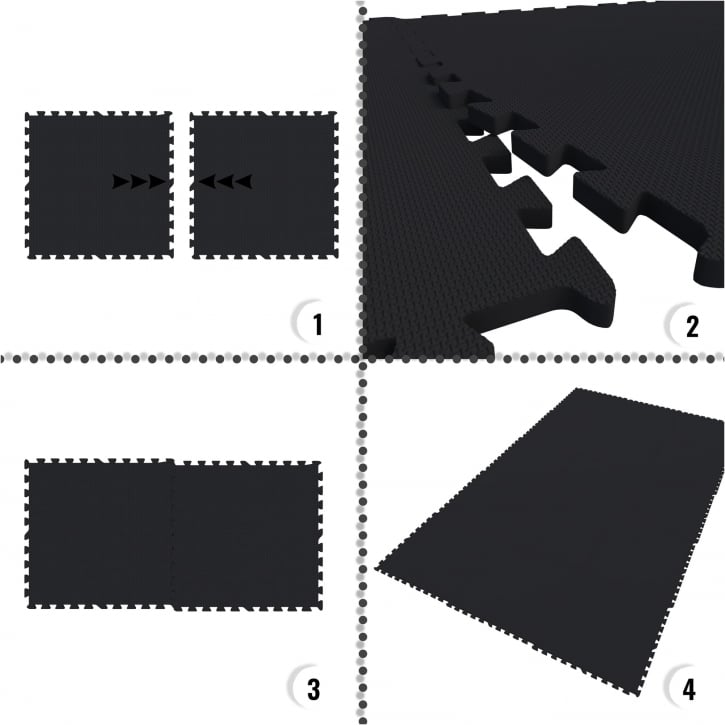 Træningsmåtter EVA Sæt Med 16