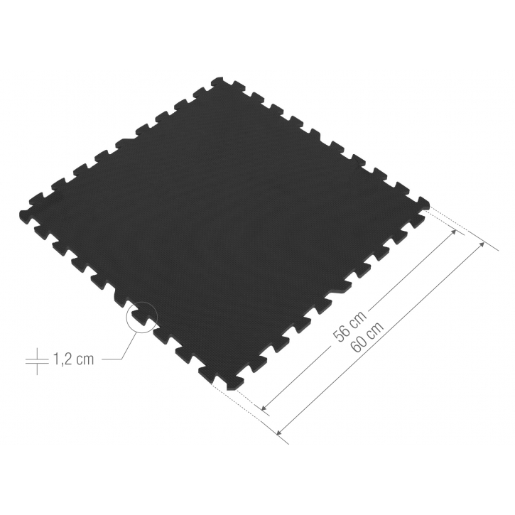 Træningsmåtter EVA 6 Måtter Inkl Kant