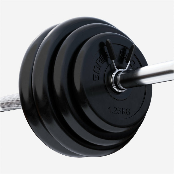 Vægtskiver GUMMI Støbejern 4x5 kg 2x2,5 kg 2x1,25 kg