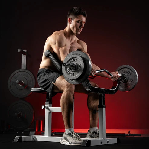Biceps Curlbænk, Curlstang Og Vægte Total 25 Kg från Gorilla Sports