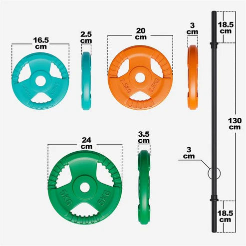 Vægtstang Trigrip B Pump 20 kg från Gorilla Sports