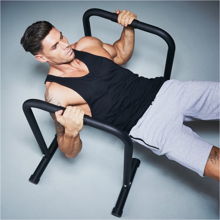 Parallette Push Up Bars Sort Blå Rød