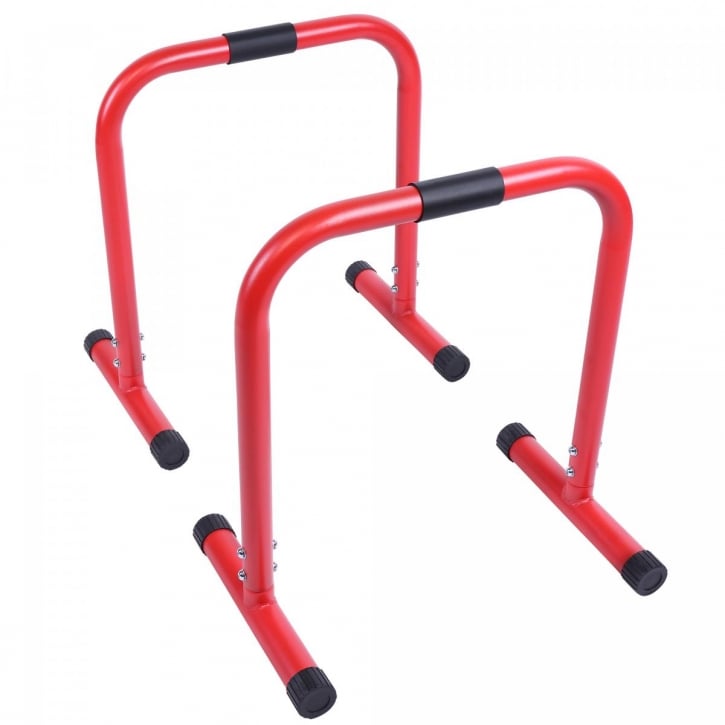 Parallette Push Up Bars Sort Blå Rød