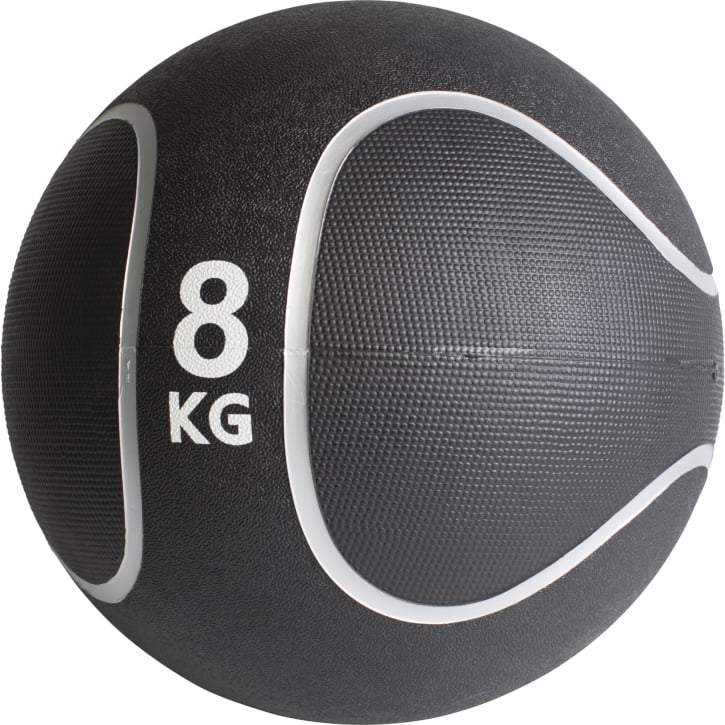 Medicinbold Sort/Silver 1-10 kg från Gorilla Sports