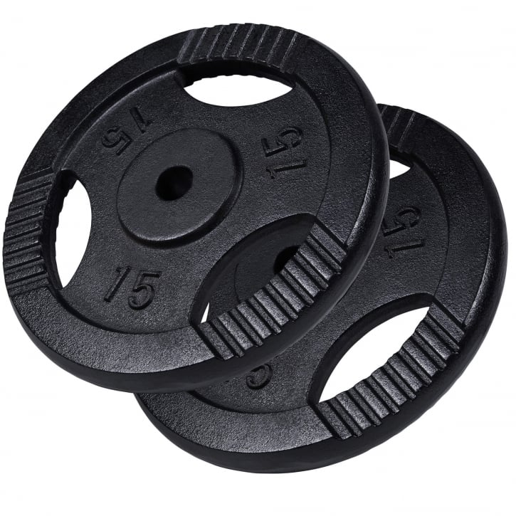 Vægtskiver TRIGRIP Black 2x15 kg