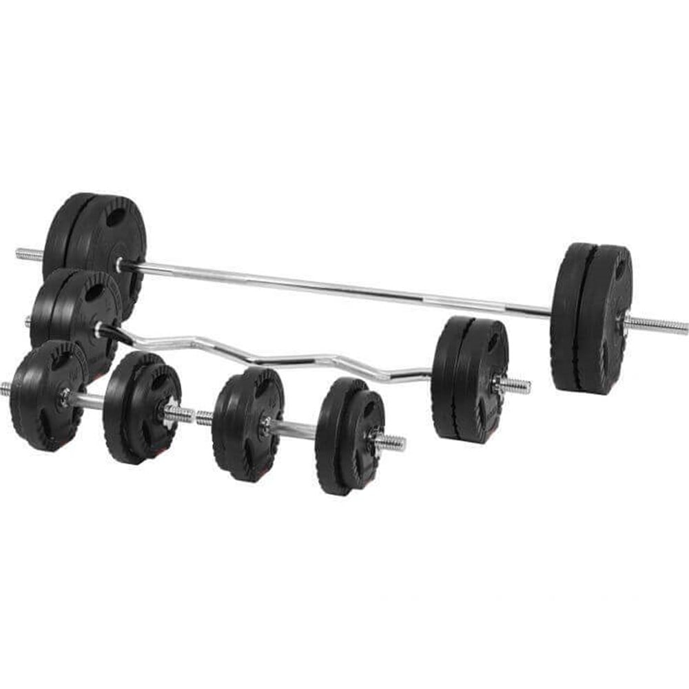 Multigym TRIGRIP 100 kg Vægtsæt, Lats og Gulv