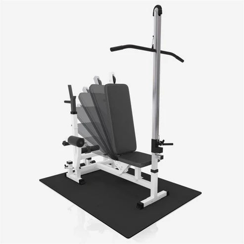 Multigym Basic WHITE 100 kg Vægtsæt, Lats Og Gulv