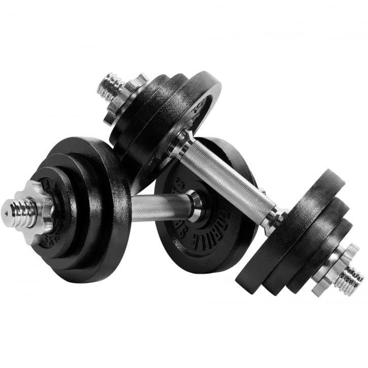 Vægtstang Håndvægte 2 in 1 - 23 kg från Gorilla Sports
