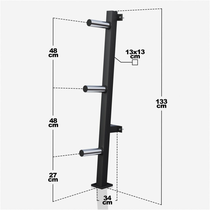 Vægtpladeholder Væg 30 mm og 50 mm