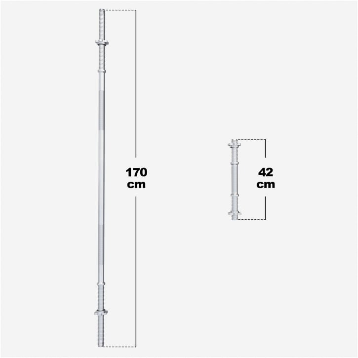 Skivestang PRO Trigrip 130 kg