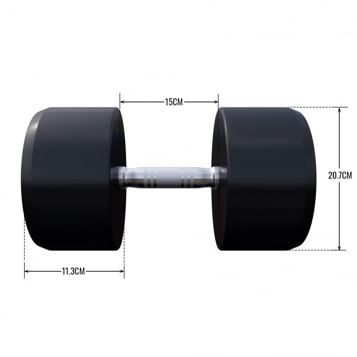 Håndvægte GS Gummi 2,5–40 kg