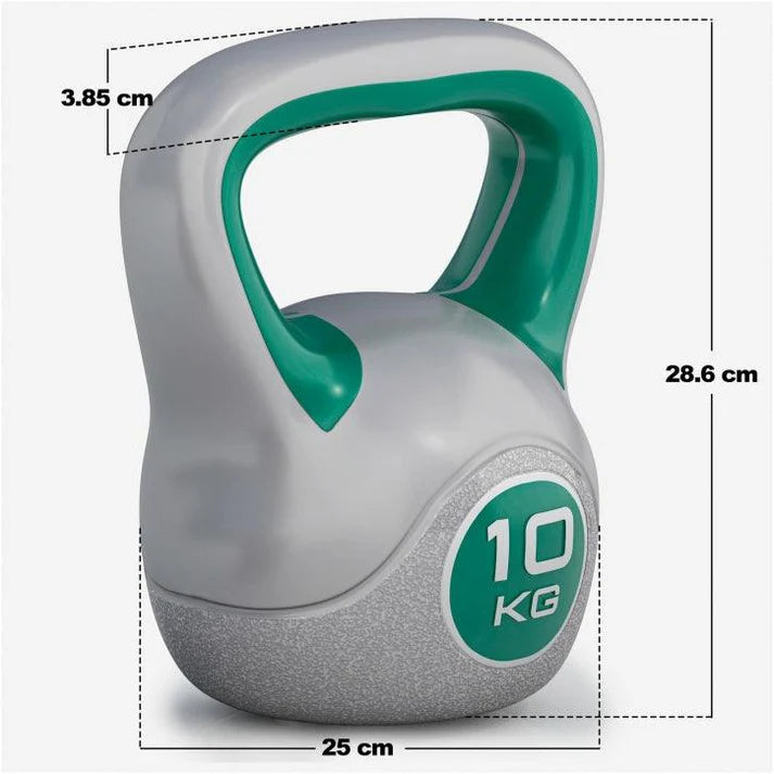 10kG Kettlebell från Gorilla Sports med mått