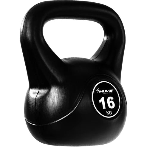 Kettlebell Sort Movit 3-20kg Jern