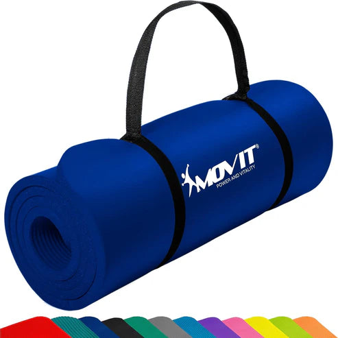 Træningsmåtte Yogamåtte Movit 183x60 cm