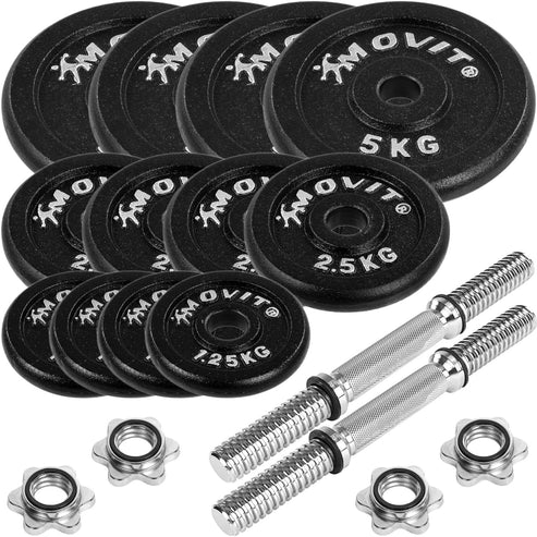 Håndvægte Movit støbejern 2x20 kg