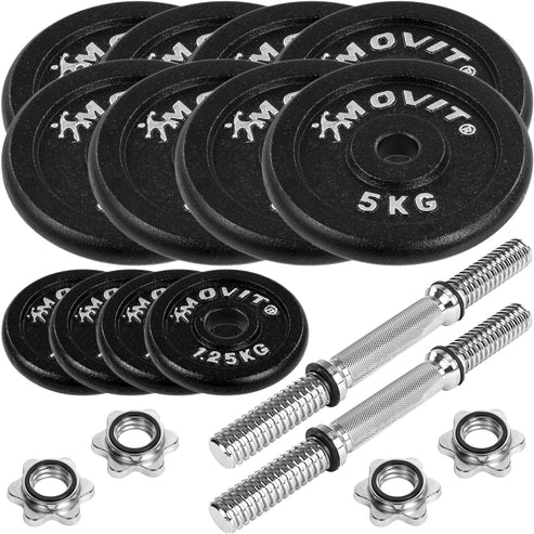Håndvægte Movit støbejern 2x25 kg