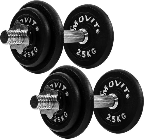 Håndvægte Movit støbejern 2x10kg