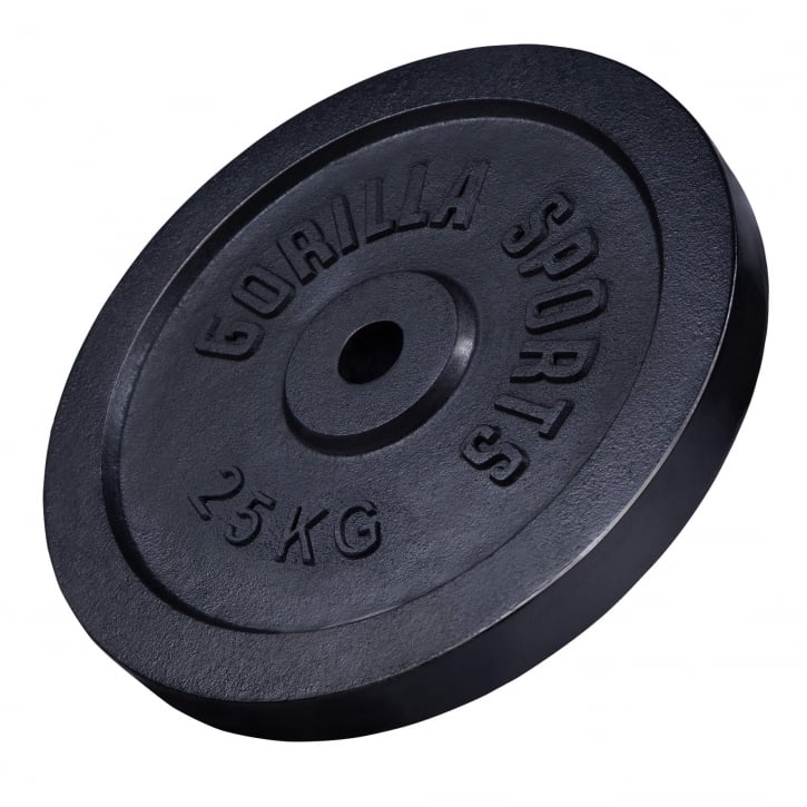 25KG Viktskiva i gjutjärn från Gorilla Sports