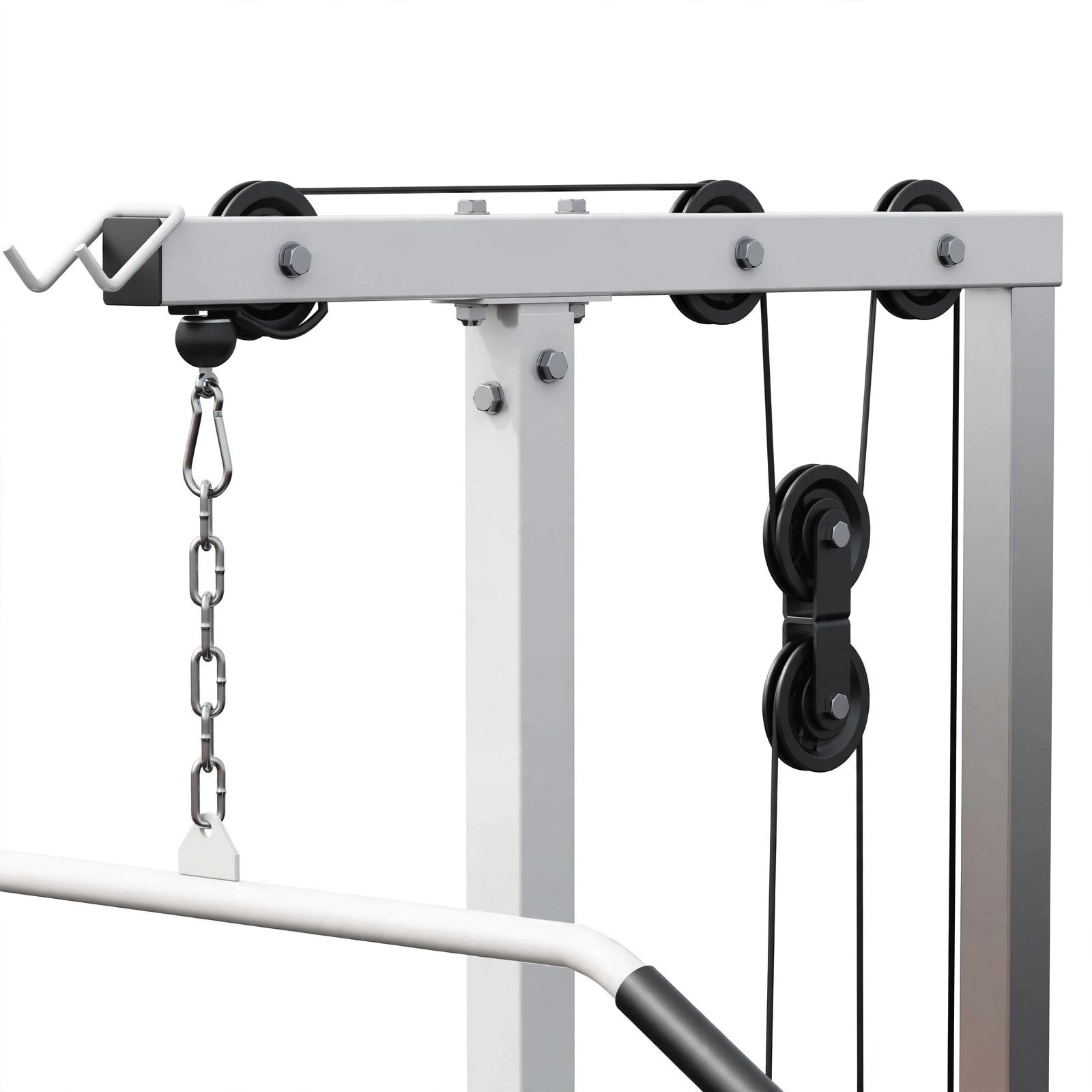 Træktorn Lat Pull Down Hvid