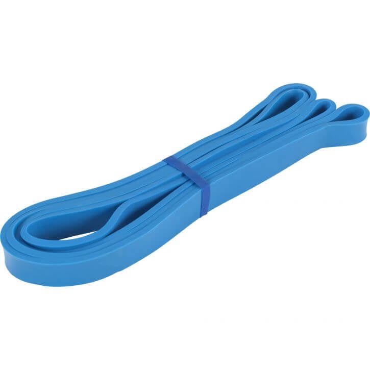 Blått gummiband från gorilla sports - långt gummiband, tunnt