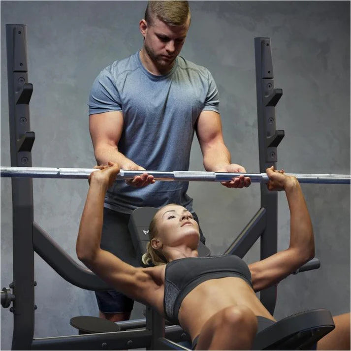 Incline Bænkpressepakke Pro 50 mm 60/90/130 kg Sort