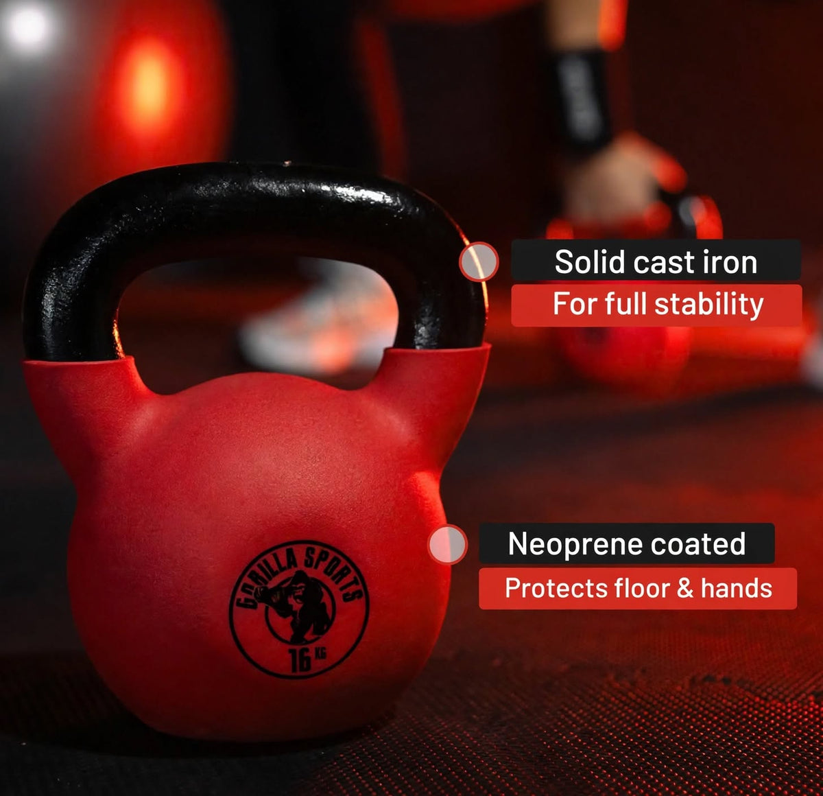 Kettlebell Gs Vinyl 2-32 kg från Gorilla Sports