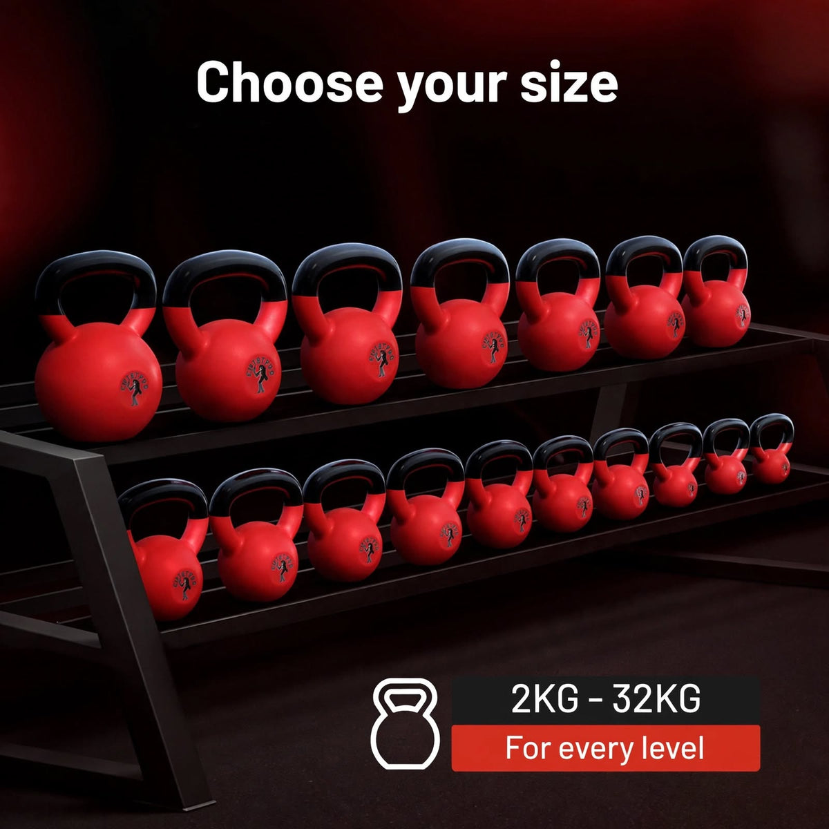 Kettlebell Gs Vinyl 2-32 kg från Gorilla Sports