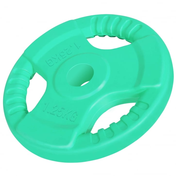 TRIGRIP viktskiva i järn med håldiameter 30mm - grön - 1,25kg