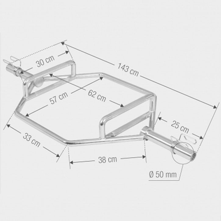 Trap Bar Hex Stang 50 mm