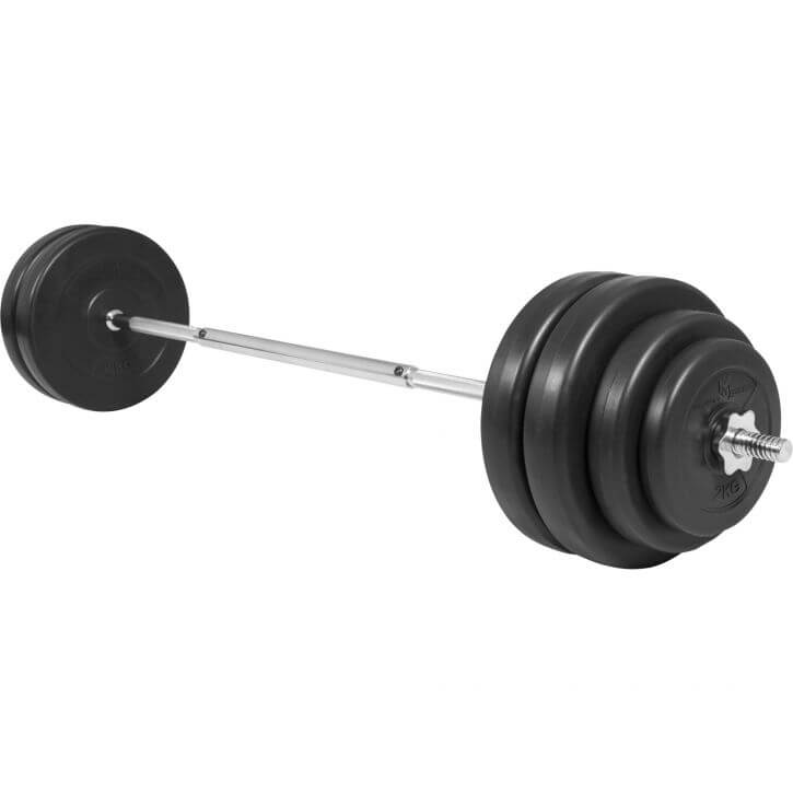 Vægtstangspakke 165 cm Total 60 kg 25/26 mm