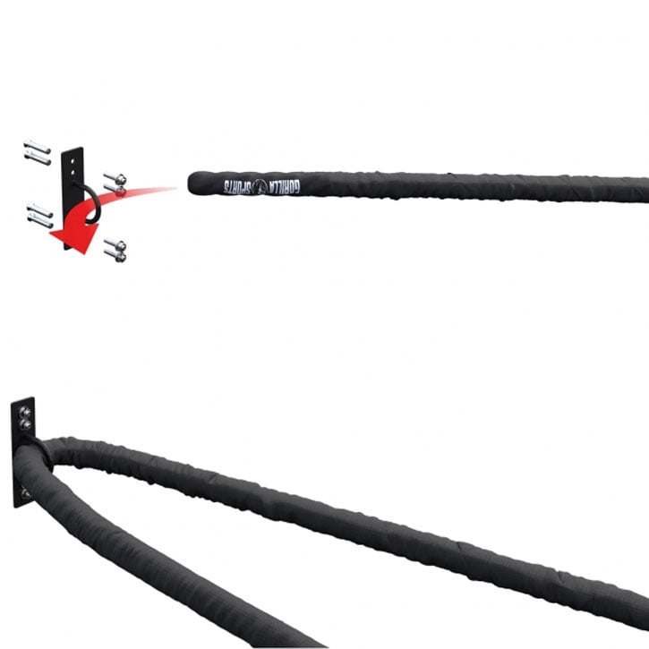 Battle Rope 9-15 M 3,8-5 cm Ink Vægbeslag